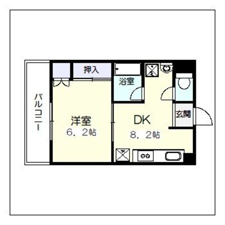 櫛田神社前駅 徒歩8分 7階の物件間取画像